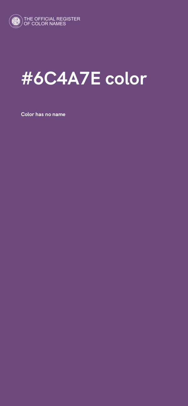 #6C4A7E color image