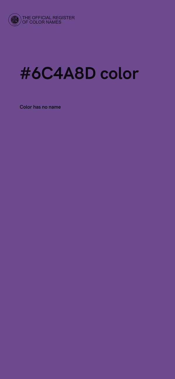 #6C4A8D color image