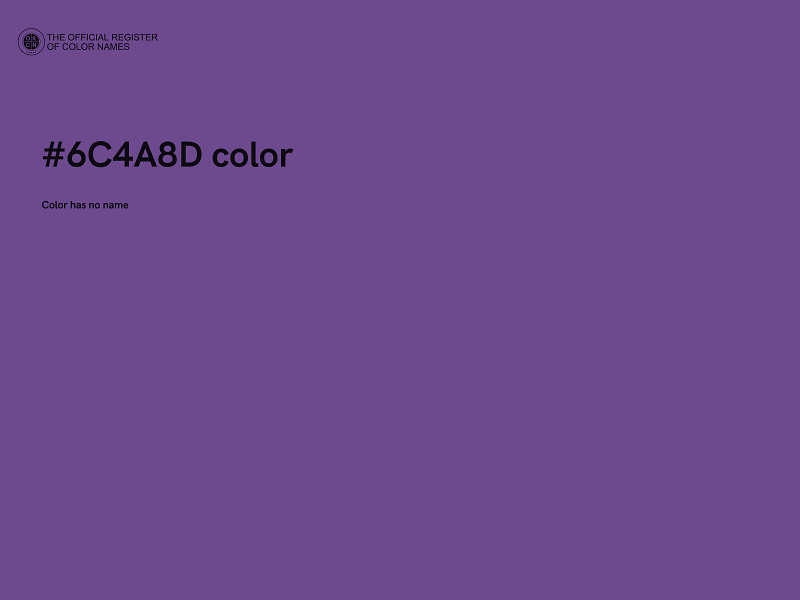 #6C4A8D color image