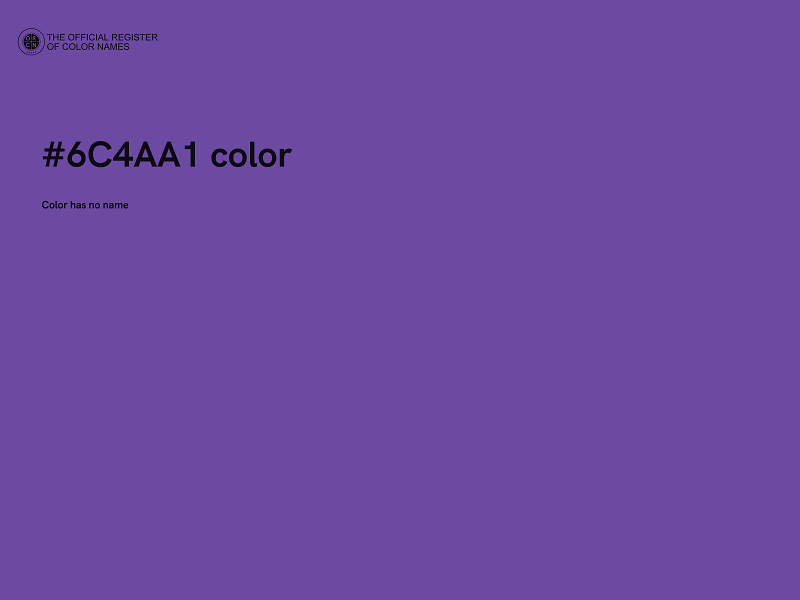 #6C4AA1 color image