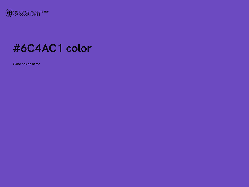 #6C4AC1 color image