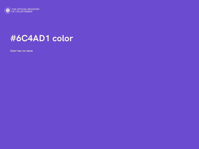 #6C4AD1 color image