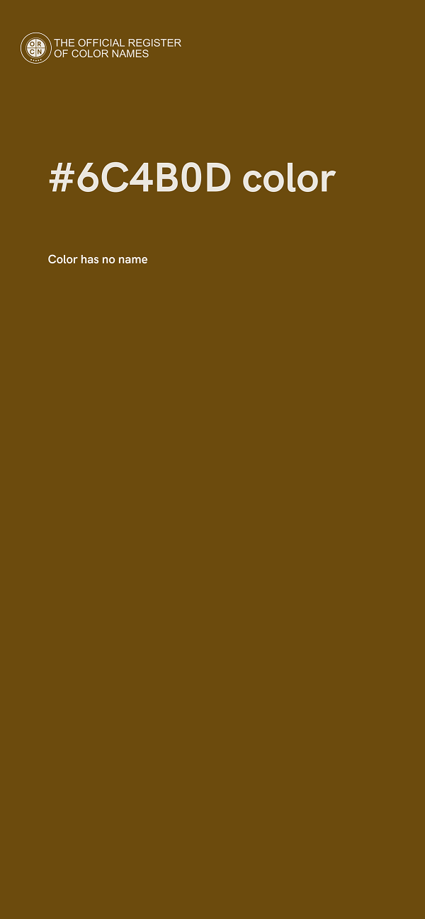 #6C4B0D color image