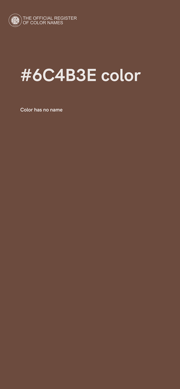 #6C4B3E color image