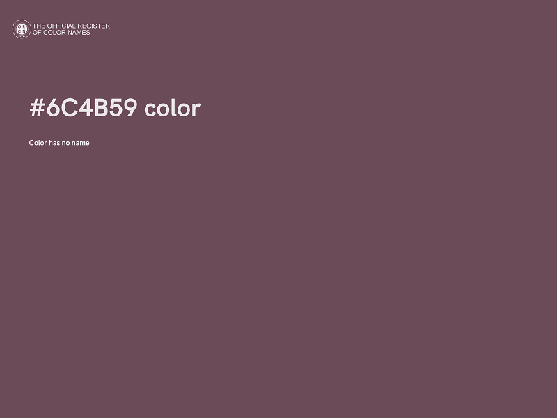 #6C4B59 color image