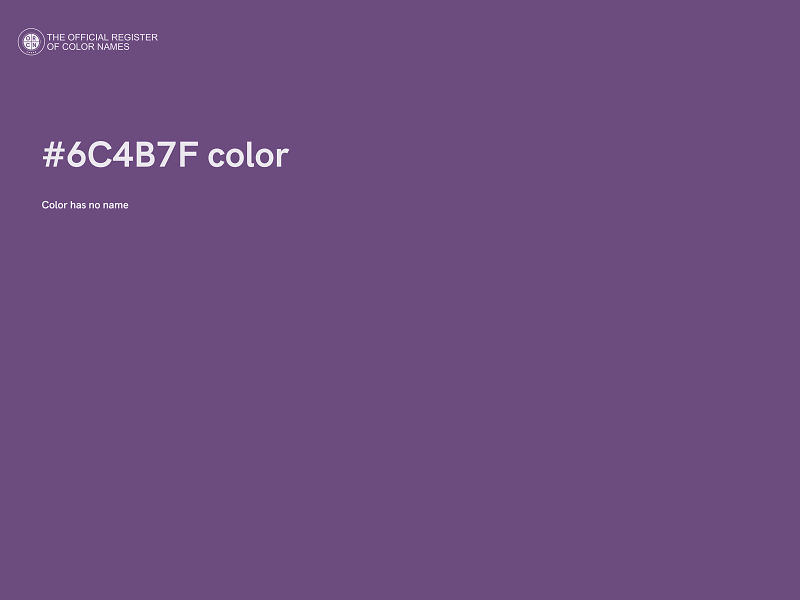 #6C4B7F color image