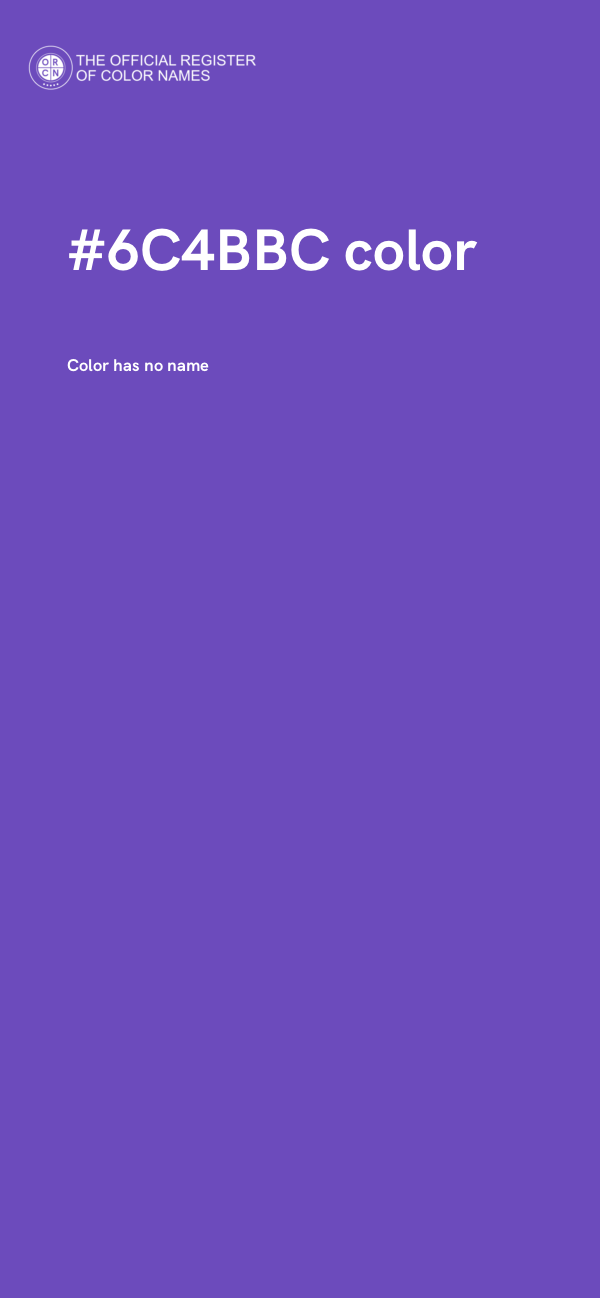 #6C4BBC color image