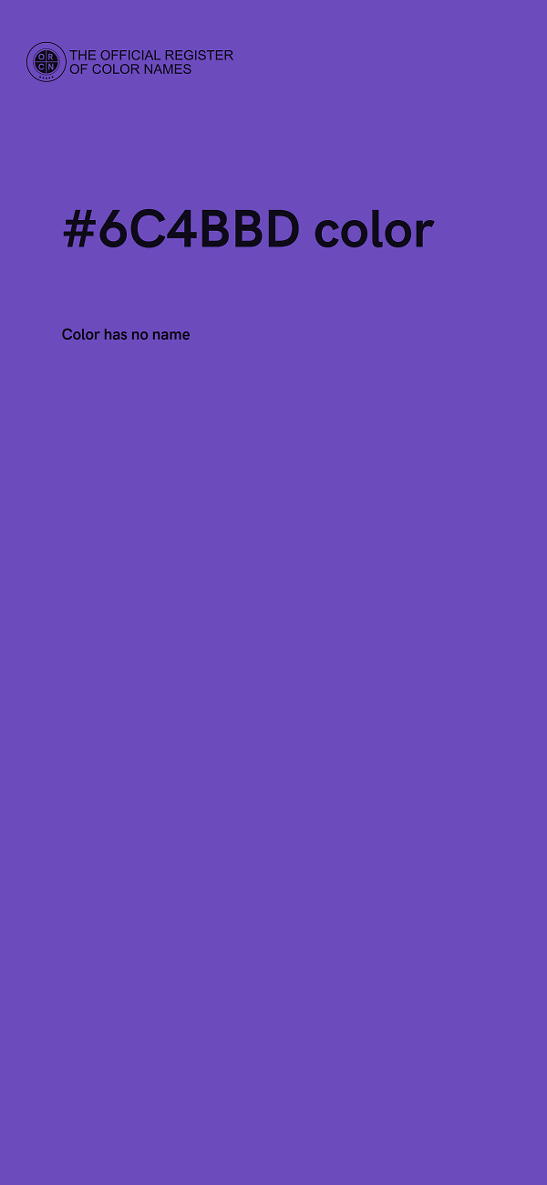 #6C4BBD color image