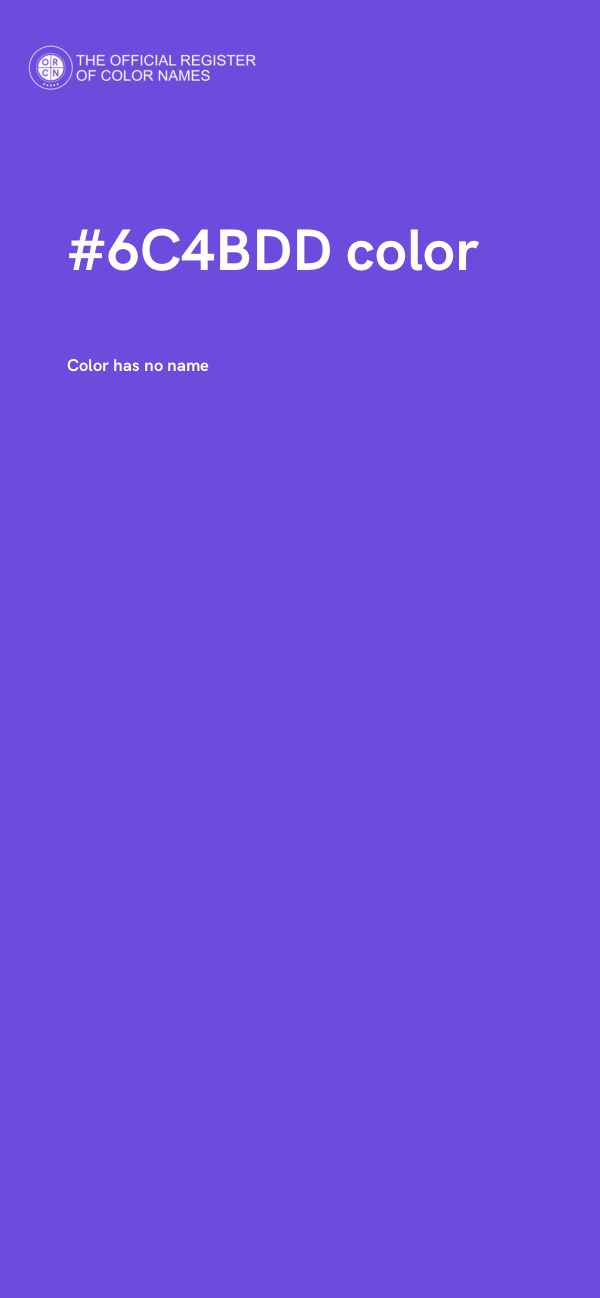 #6C4BDD color image