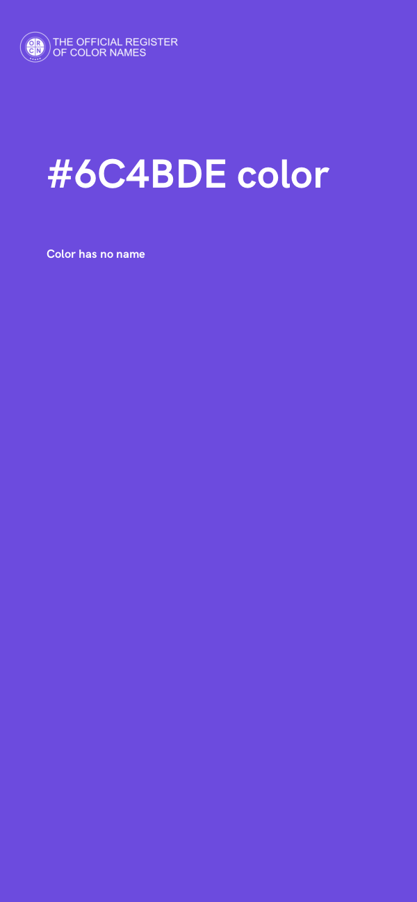 #6C4BDE color image