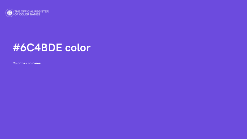 #6C4BDE color image