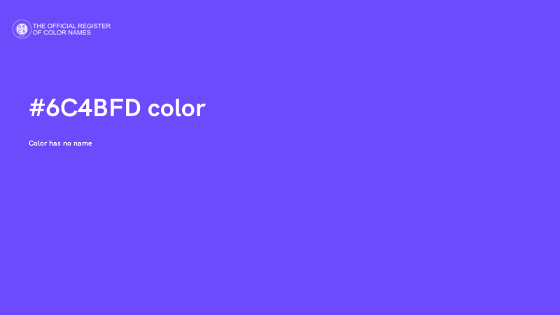 #6C4BFD color image