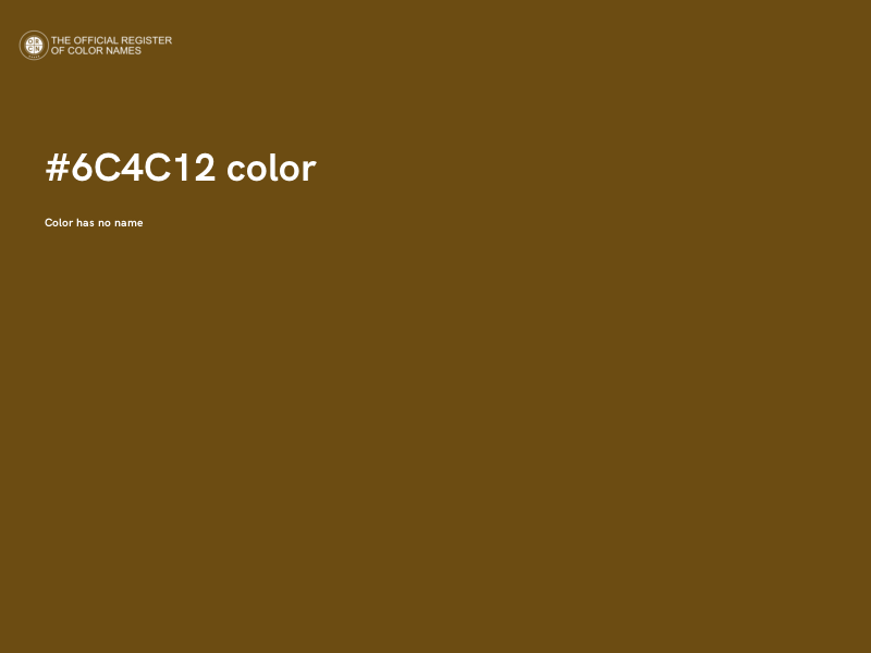#6C4C12 color image