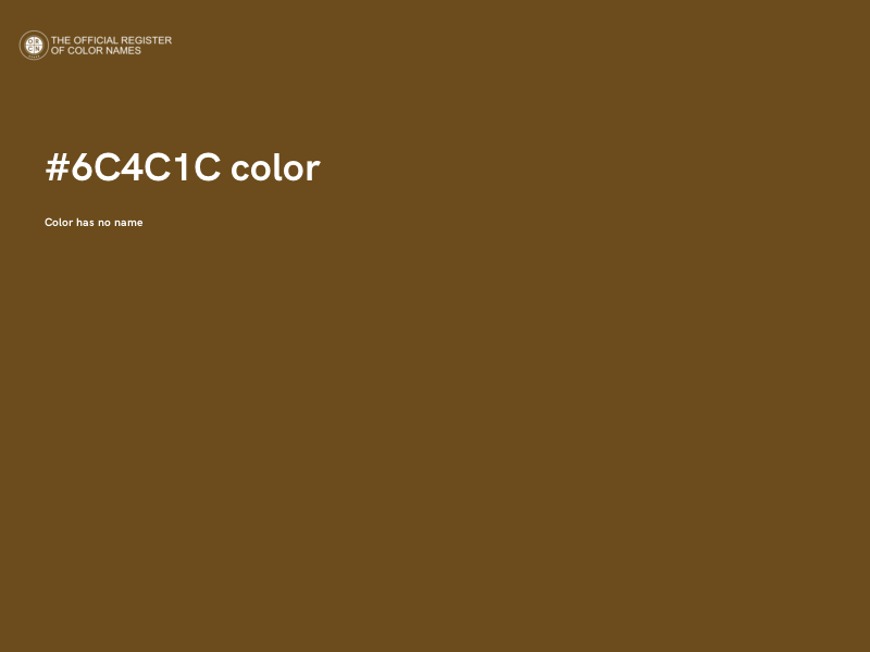 #6C4C1C color image
