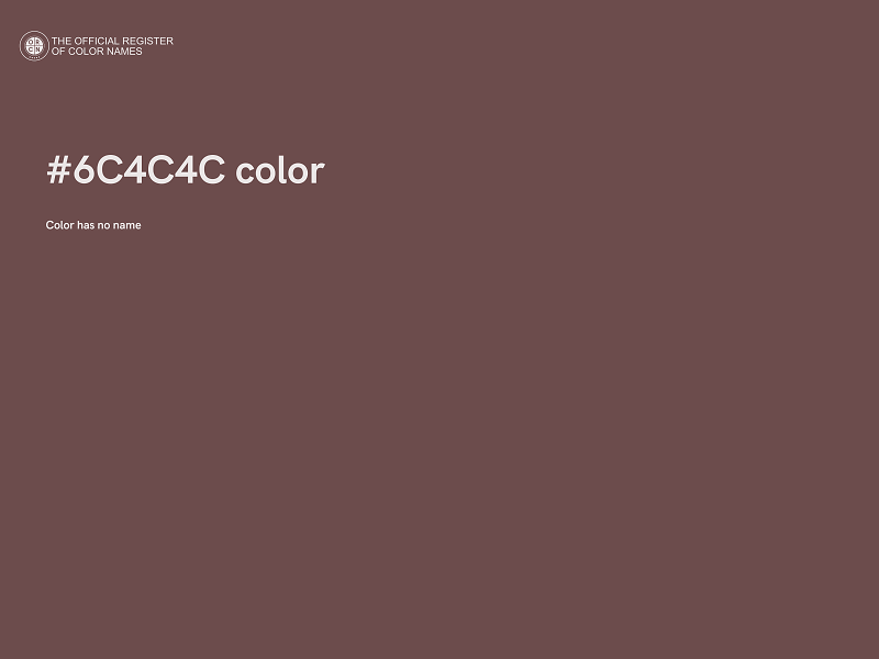 #6C4C4C color image