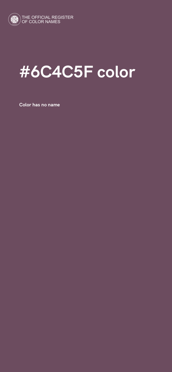#6C4C5F color image