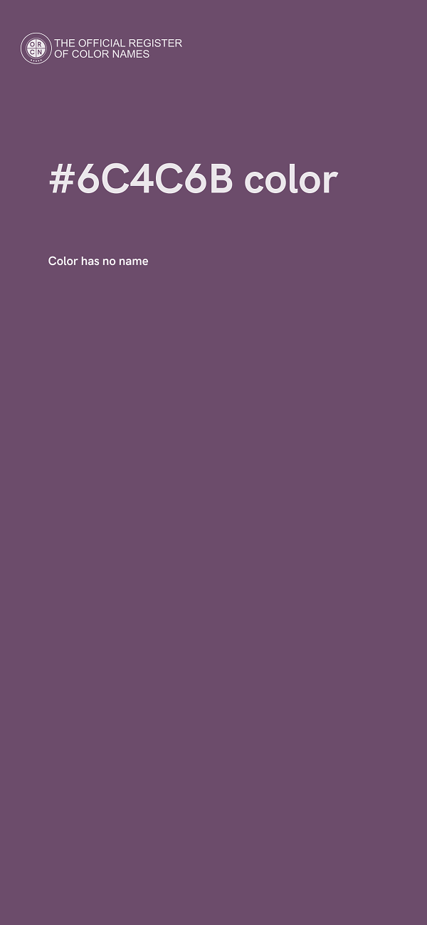 #6C4C6B color image