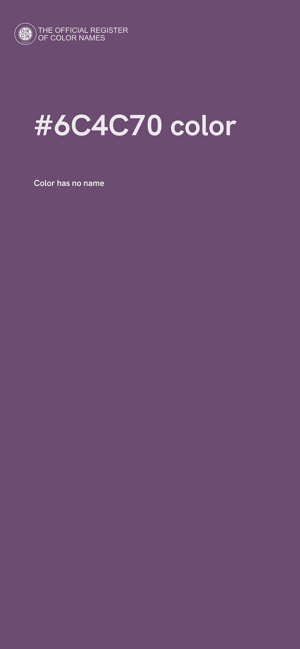 #6C4C70 color image