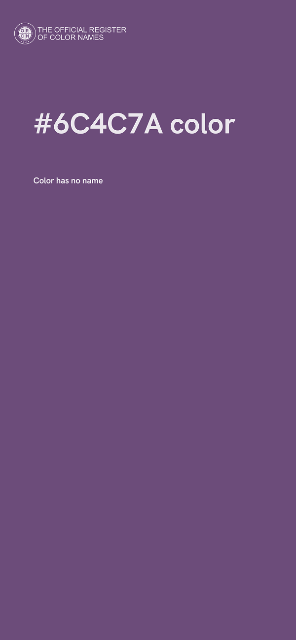 #6C4C7A color image