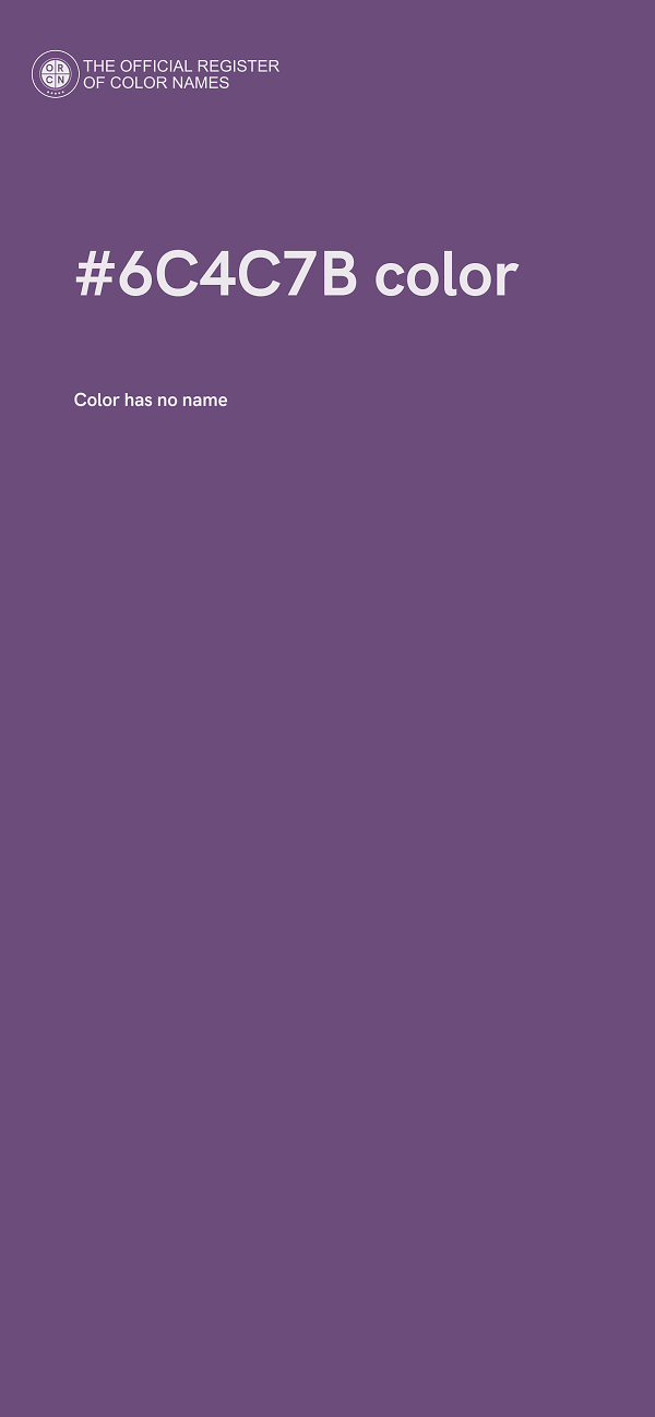 #6C4C7B color image