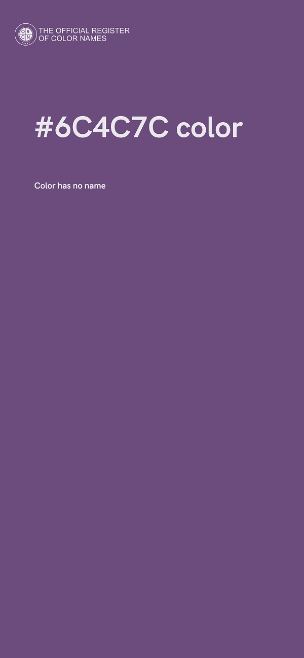#6C4C7C color image