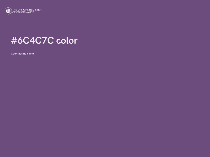 #6C4C7C color image
