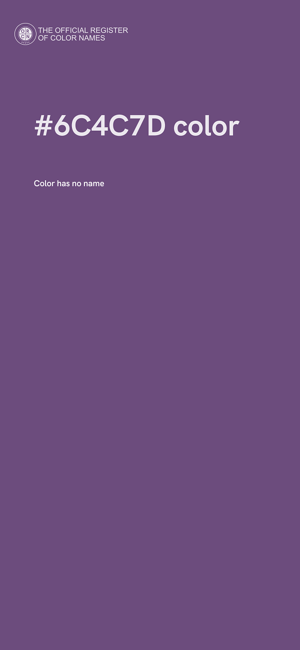 #6C4C7D color image
