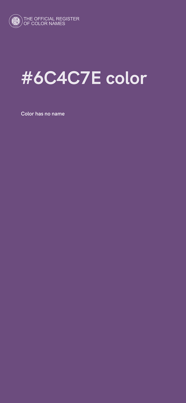 #6C4C7E color image