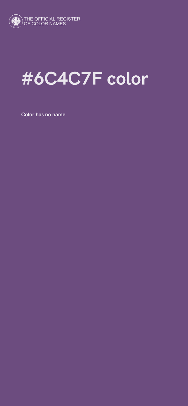 #6C4C7F color image