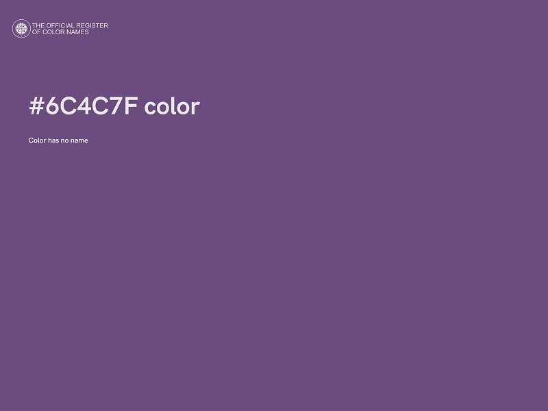 #6C4C7F color image