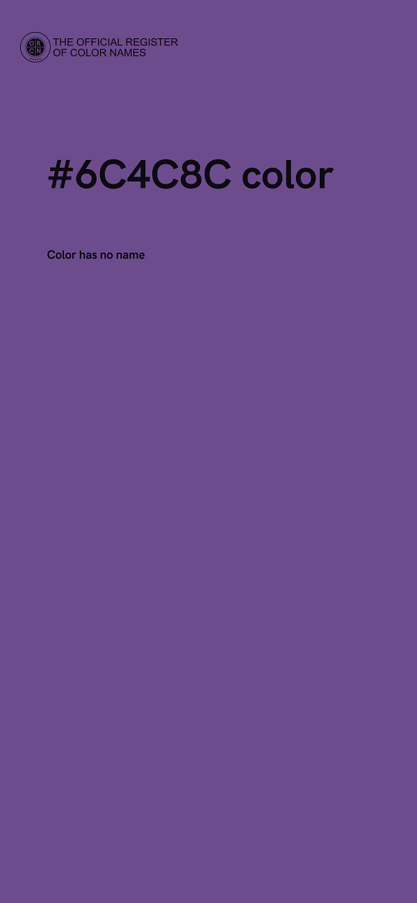#6C4C8C color image