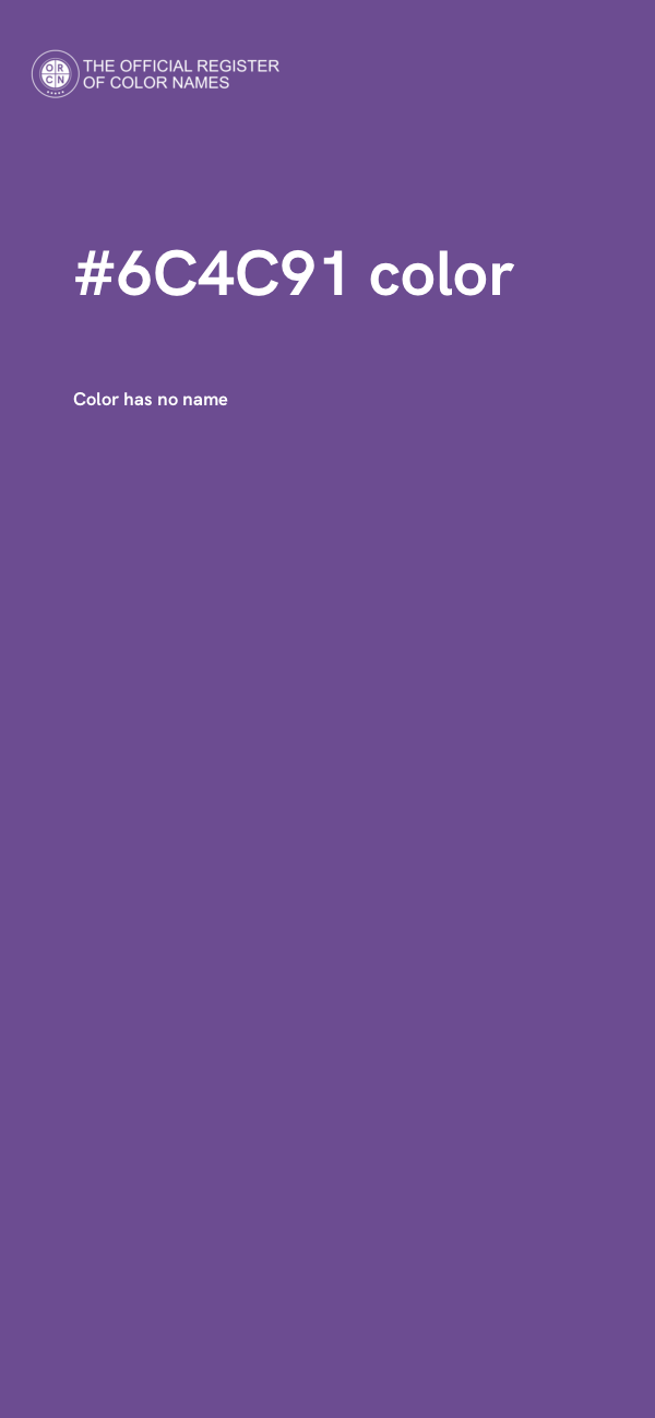 #6C4C91 color image