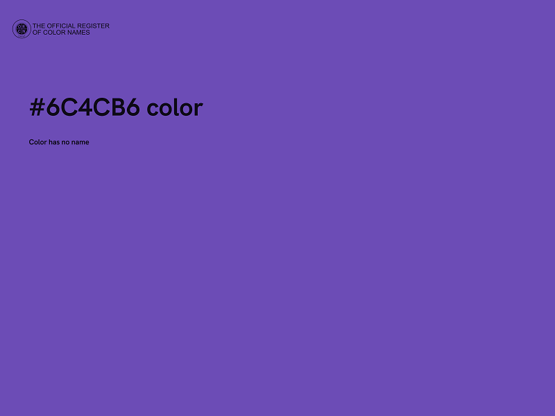 #6C4CB6 color image