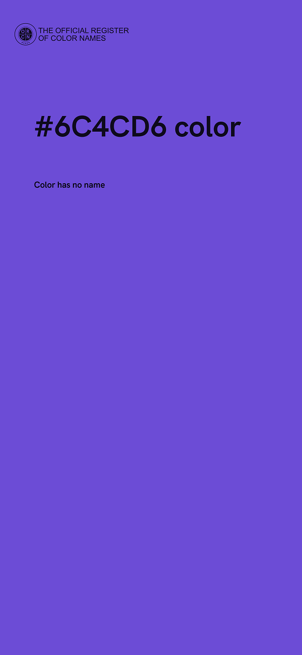 #6C4CD6 color image
