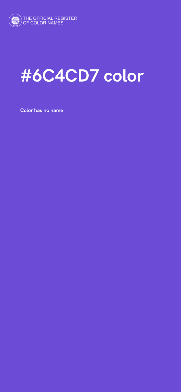 #6C4CD7 color image