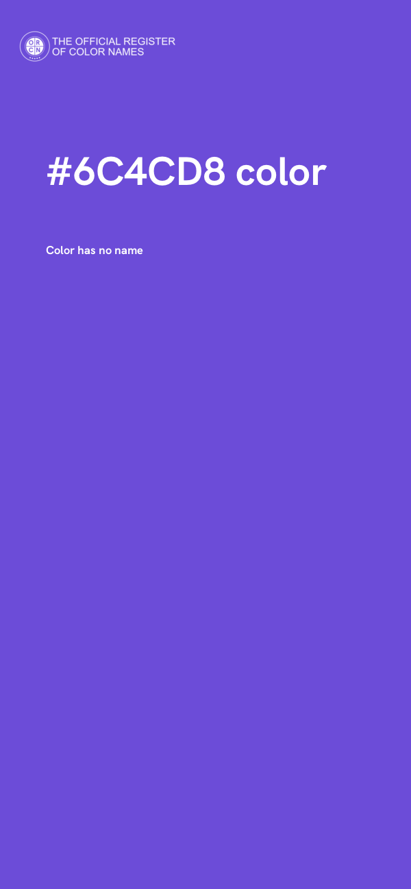 #6C4CD8 color image