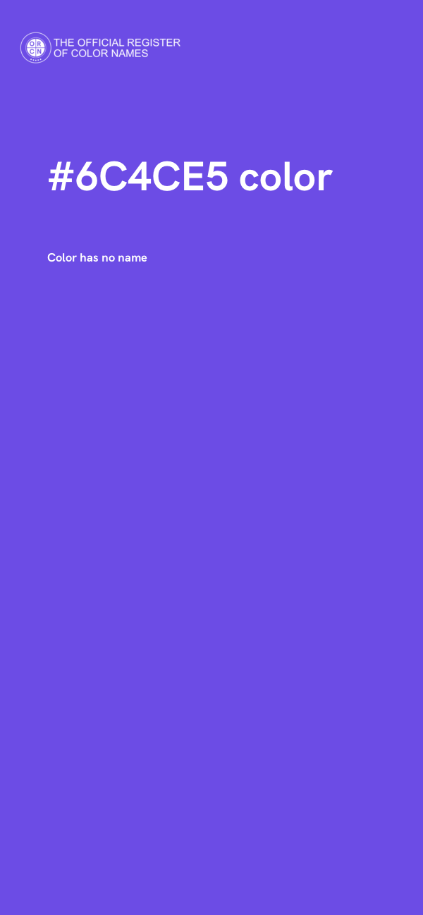 #6C4CE5 color image