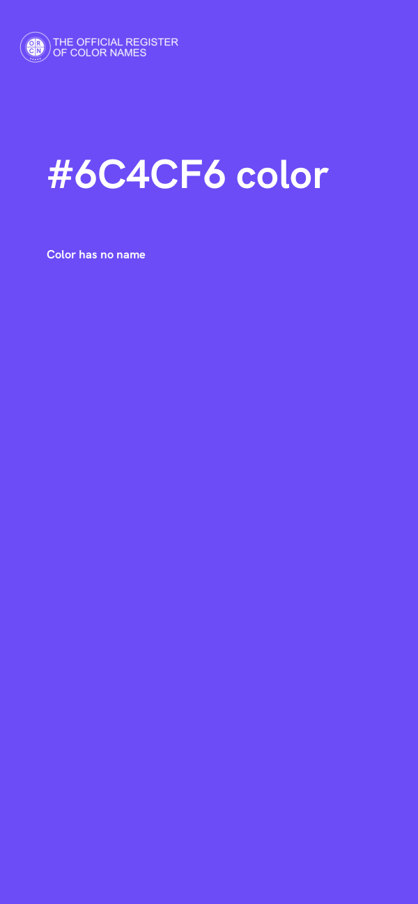 #6C4CF6 color image