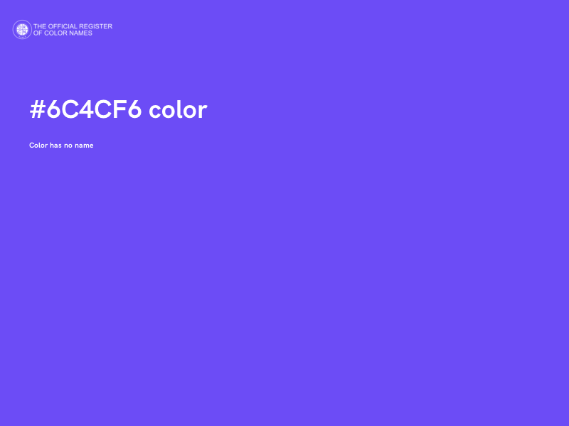 #6C4CF6 color image