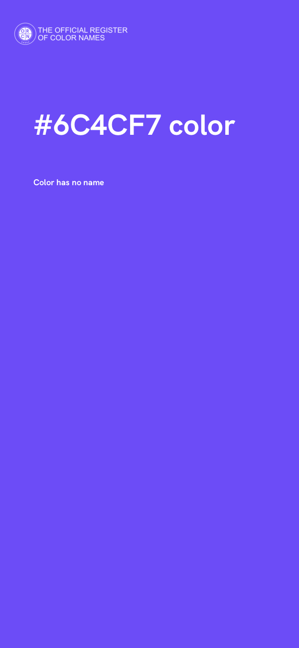 #6C4CF7 color image