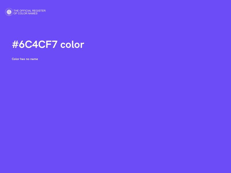 #6C4CF7 color image