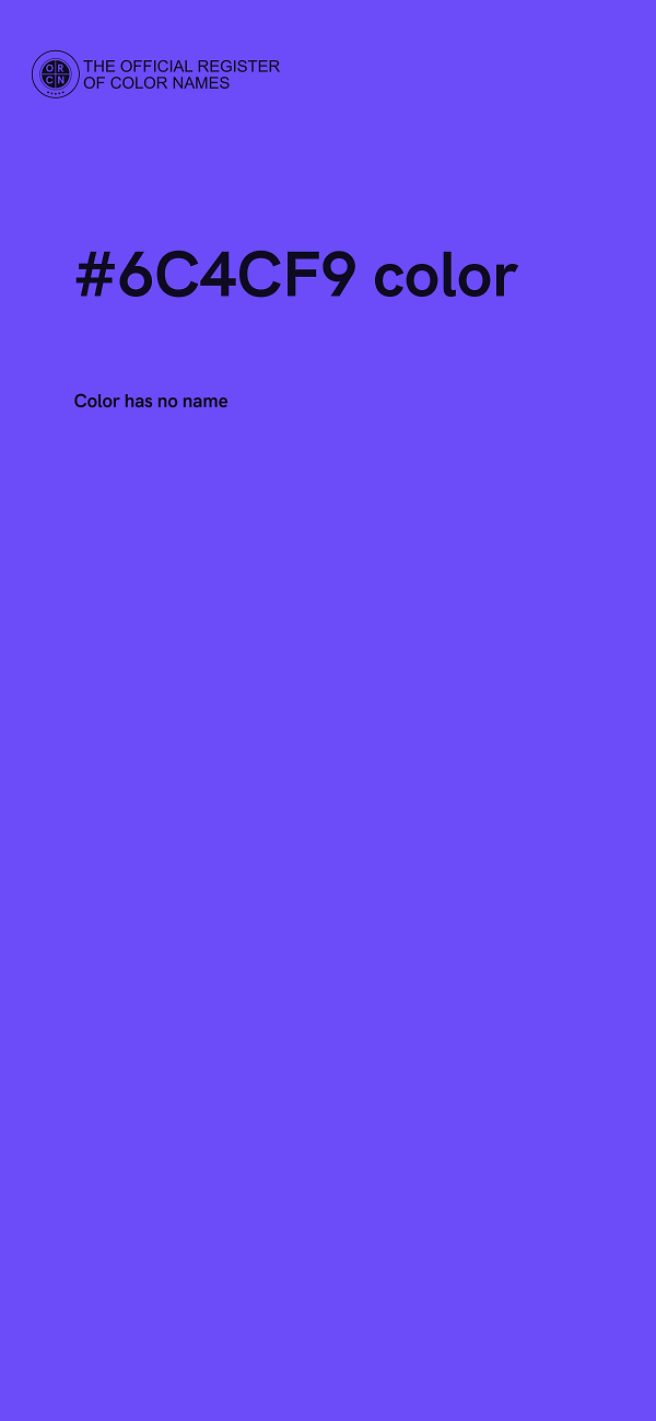 #6C4CF9 color image