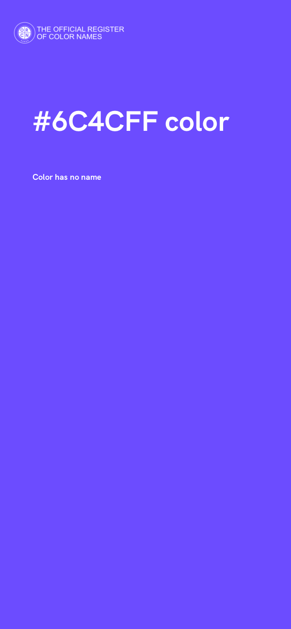#6C4CFF color image