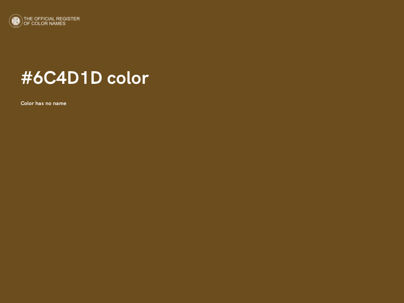#6C4D1D color image