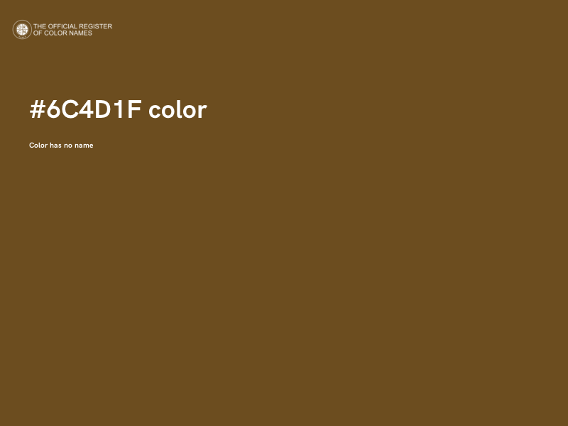 #6C4D1F color image
