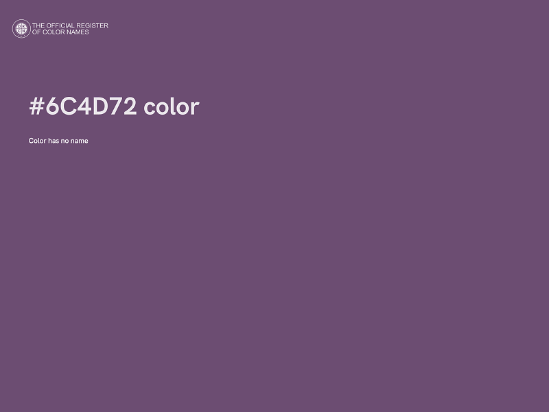 #6C4D72 color image