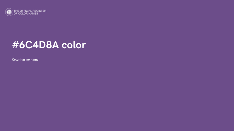 #6C4D8A color image