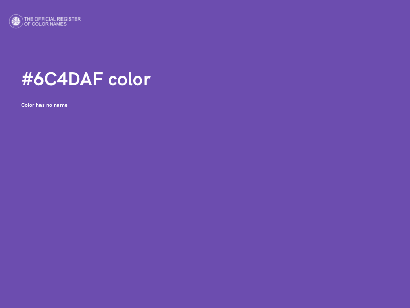 #6C4DAF color image