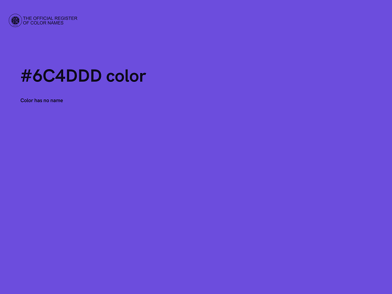 #6C4DDD color image