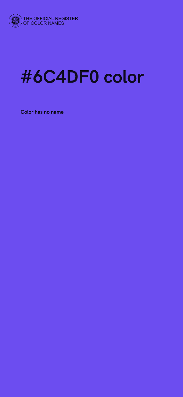 #6C4DF0 color image